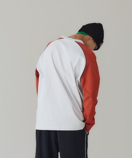 XLARGE(エクストララージ)の「TWO TONE HEAVYWEIGHT RAGLAN L/S TEE(Tシャツ/カットソー・メンズ・アッシュ/ブラック/ネイビー・M/S/XL/L)」の9枚目の写真