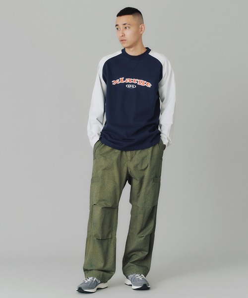 XLARGE(エクストララージ)の「TWO TONE HEAVYWEIGHT RAGLAN L/S TEE(Tシャツ/カットソー・メンズ・アッシュ/ブラック/ネイビー・M/S/XL/L)」の14枚目の写真