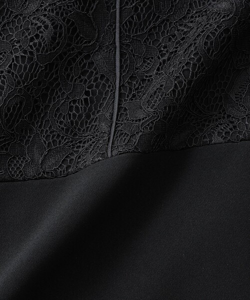 【セール】【L】【ウォッシャブル】ダブルクロスレースコンビワンピース（ワンピース）｜TRANS WORK（トランスワーク） pattayablatt.com