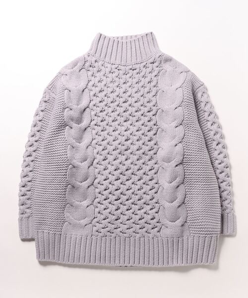 LOWRYS FARM（ローリーズファーム）の「ＵＮＩＳＥＸＢＩＧハイネックプルオーバー　978158（ニット/セーター・レディース・ブラック/パープル/レッド・FREE）」の19枚目の写真