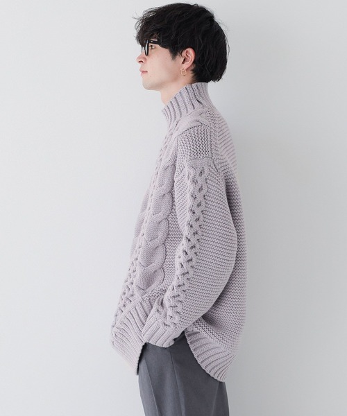 LOWRYS FARM（ローリーズファーム）の「ＵＮＩＳＥＸＢＩＧハイネックプルオーバー　978158（ニット/セーター・レディース・ブラック/パープル/レッド・FREE）」の9枚目の写真