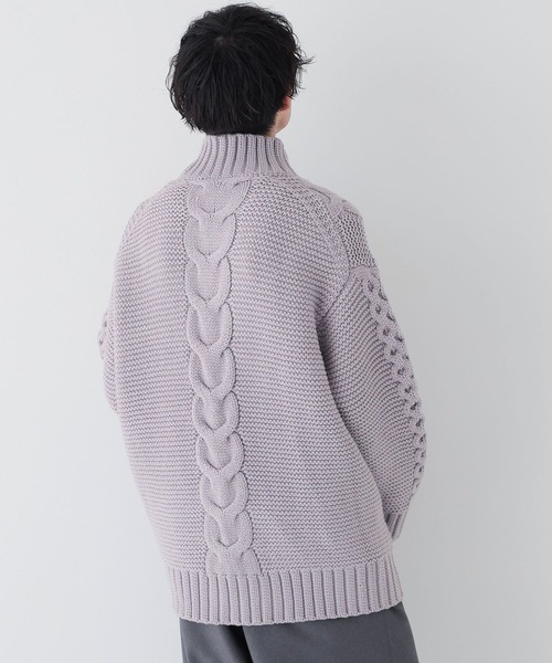 LOWRYS FARM（ローリーズファーム）の「ＵＮＩＳＥＸＢＩＧハイネックプルオーバー　978158（ニット/セーター・レディース・ブラック/パープル/レッド・FREE）」の10枚目の写真