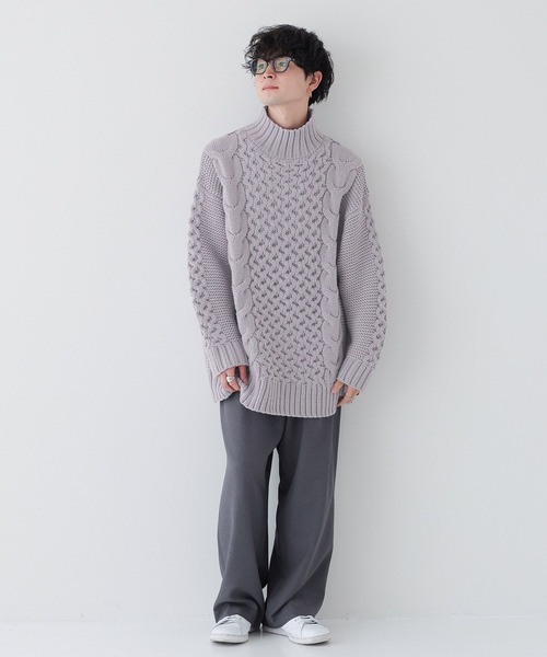 LOWRYS FARM（ローリーズファーム）の「ＵＮＩＳＥＸＢＩＧハイネックプルオーバー　978158（ニット/セーター・レディース・ブラック/パープル/レッド・FREE）」の5枚目の写真