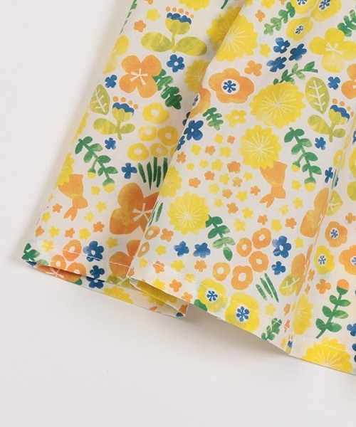 kladskap（クレードスコープ）の「花柄切替長袖チュニック（チュニック・キッズ・イエロー・100cm/110cm/90cm）」の6枚目の写真