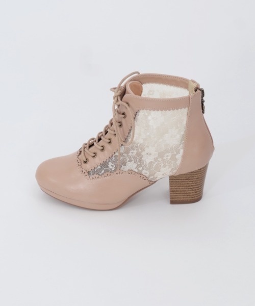 axes femme（アクシーズファム）の「チュールレースアップブーツ