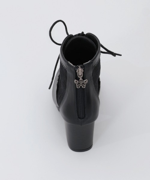 axes femme(アクシーズファム)の「チュールレースアップブーツ(ブーツ・レディース・ブラック/ベージュ/キナリ・LARGE/MEDIUM)」の13枚目の写真