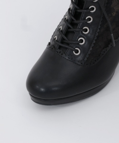 axes femme(アクシーズファム)の「チュールレースアップブーツ(ブーツ・レディース・ブラック/ベージュ/キナリ・LARGE/MEDIUM)」の14枚目の写真