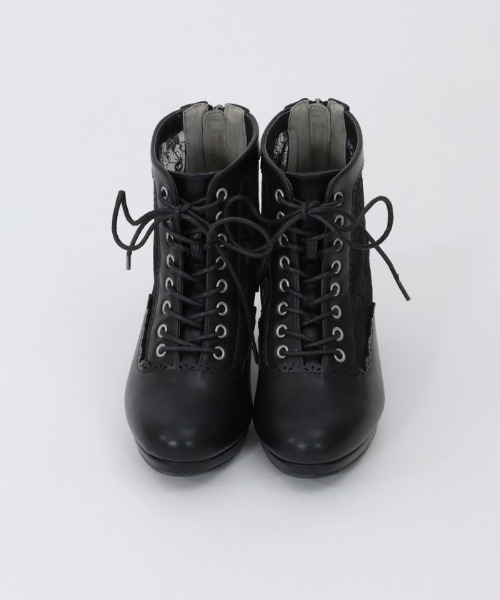 axes femme(アクシーズファム)の「チュールレースアップブーツ(ブーツ・レディース・ブラック/ベージュ/キナリ・LARGE/MEDIUM)」の17枚目の写真