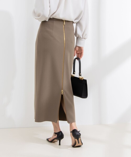 NOLLEY’S Sophi(ノーリーズソフィ)の「ウォッシャブルボンディングジョーゼット前後2WAYロングスカート(スカート・レディース・ブラック/グレイッシュベージュ/カーキ・36/34/38)」の16枚目の写真