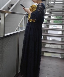 Ameri（アメリ）の「VINTAGE LIKE SHEER FLOWER DRESS