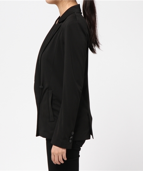 robbem(ロベム)の「【robbem】ジョーゼットジャケット(テーラードジャケット・レディース・ネイビー/ブラック・40/38)」の7枚目の写真