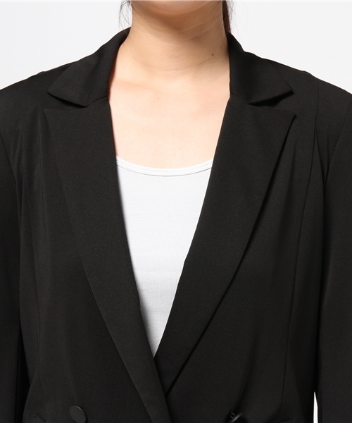 robbem(ロベム)の「【robbem】ジョーゼットジャケット(テーラードジャケット・レディース・ネイビー/ブラック・40/38)」の11枚目の写真