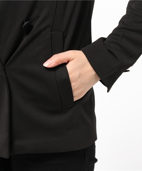 robbem(ロベム)の「【robbem】ジョーゼットジャケット(テーラードジャケット・レディース・ネイビー/ブラック・40/38)」の13枚目の写真