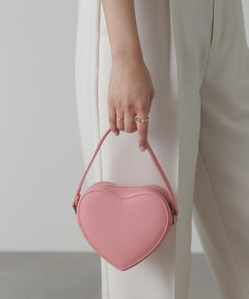 FREE'S MART(フリーズマート)の「◆ハートミニショルダー(ショルダーバッグ・レディース・ピンク/シルバー/ブラック・フリ-)」の12枚目の写真