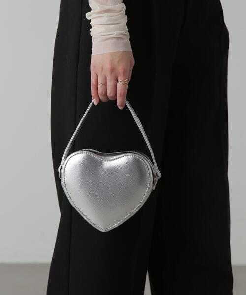 FREE'S MART(フリーズマート)の「◆ハートミニショルダー(ショルダーバッグ・レディース・ピンク/シルバー/ブラック・フリ-)」の13枚目の写真