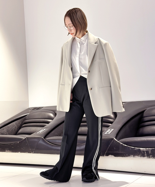 AP STUDIO（エーピーストゥディオ）の「T/W サイドラインパンツ