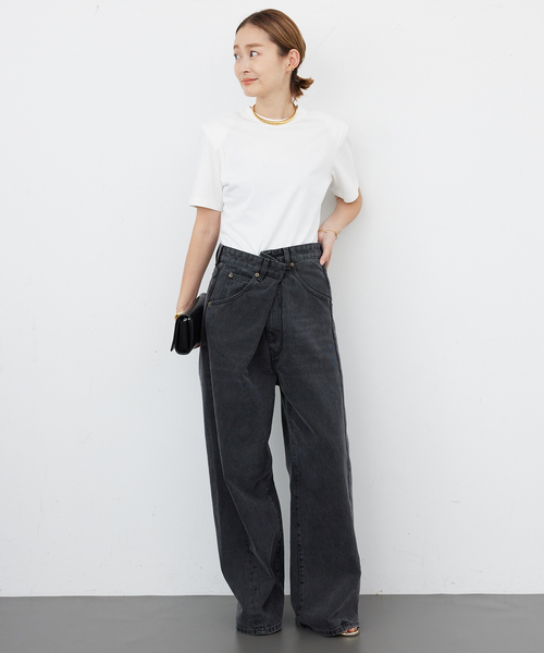 RECTO レクト RC PAD DETAIL COTTON Tシャツ 肩パッド セール】【RECTO/レクト】RC PAD DETAIL COTTON Tシャツ（T