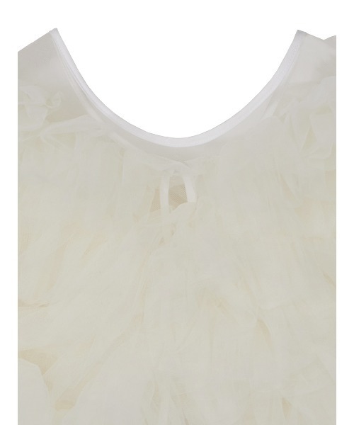 Ameri(アメリ)の「2WAY RUFFLED TULLE VEST(ベスト・レディース・アイボリー/ブラック・FREE)」の21枚目の写真
