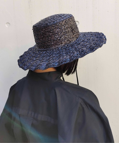 Casselini（キャセリーニ）の「Casselini(キャセリーニ)透かしなみなみハット（ハット・レディース・ナチュラル/ブラック・FREE）」の19枚目の写真