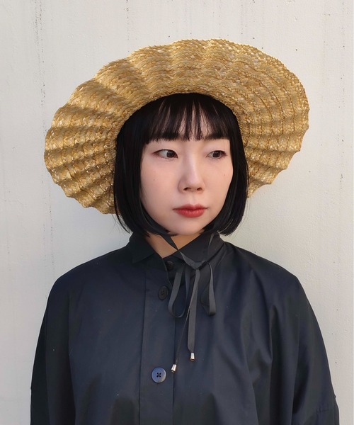 Casselini（キャセリーニ）の「Casselini(キャセリーニ)透かしなみなみハット（ハット・レディース・ナチュラル/ブラック・FREE）」の18枚目の写真