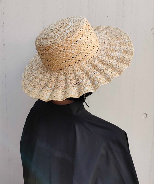 Casselini（キャセリーニ）の「Casselini(キャセリーニ)透かしなみなみハット（ハット・レディース・ナチュラル/ブラック・FREE）」の20枚目の写真