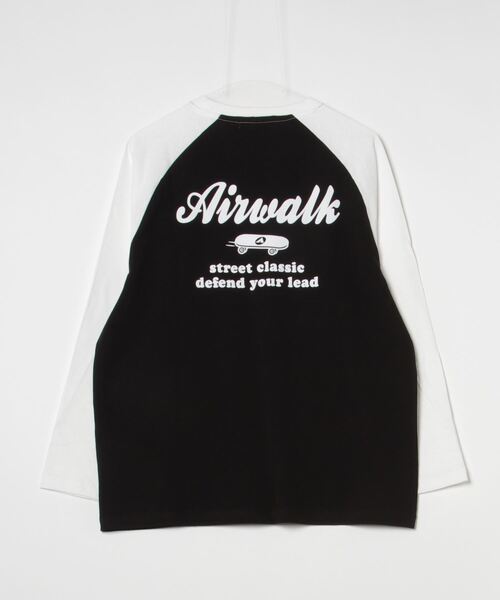 AIRWALK（エアウォーク）の「【AIRWALK/エアウォーク】アートワークデザイン ラグラン ロングスリーブTシャツ（Tシャツ/カットソー・メンズ・ホワイト×グリーン/ホワイト×ブラック/ホワイト×ブルー/ブラック×ホワイト・M/L/LL）」の12枚目の写真