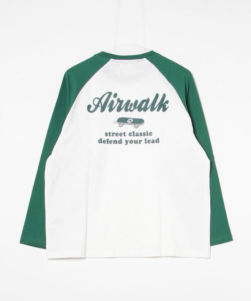 AIRWALK（エアウォーク）の「【AIRWALK/エアウォーク】アートワークデザイン ラグラン ロングスリーブTシャツ（Tシャツ/カットソー・メンズ・ホワイト×グリーン/ホワイト×ブラック/ホワイト×ブルー/ブラック×ホワイト・M/L/LL）」の13枚目の写真