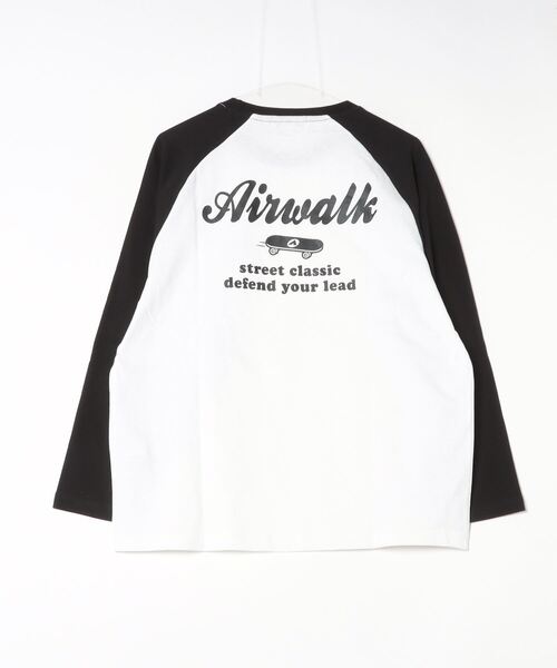 AIRWALK（エアウォーク）の「【AIRWALK/エアウォーク】アートワークデザイン ラグラン ロングスリーブTシャツ（Tシャツ/カットソー・メンズ・ホワイト×グリーン/ホワイト×ブラック/ホワイト×ブルー/ブラック×ホワイト・M/L/LL）」の14枚目の写真