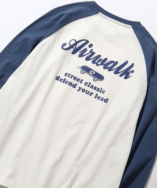 AIRWALK（エアウォーク）の「【AIRWALK/エアウォーク】アートワークデザイン ラグラン ロングスリーブTシャツ（Tシャツ/カットソー・メンズ・ホワイト×グリーン/ホワイト×ブラック/ホワイト×ブルー/ブラック×ホワイト・M/L/LL）」の17枚目の写真