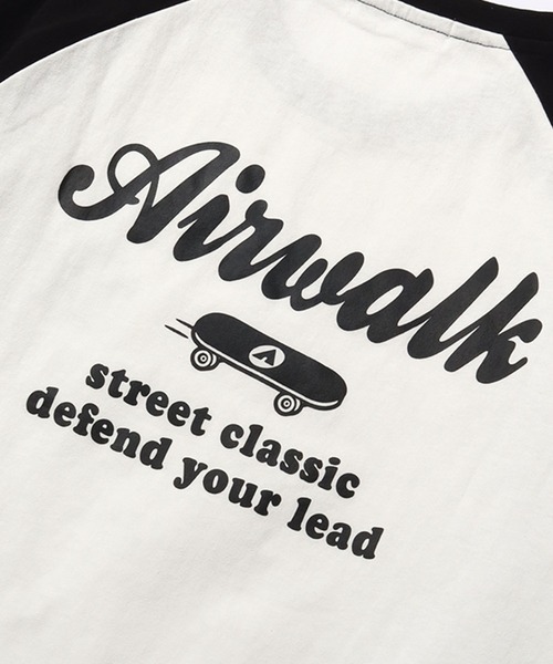 AIRWALK（エアウォーク）の「【AIRWALK/エアウォーク】アートワークデザイン ラグラン ロングスリーブTシャツ（Tシャツ/カットソー・メンズ・ホワイト×グリーン/ホワイト×ブラック/ホワイト×ブルー/ブラック×ホワイト・M/L/LL）」の18枚目の写真