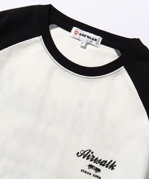 AIRWALK（エアウォーク）の「【AIRWALK/エアウォーク】アートワークデザイン ラグラン ロングスリーブTシャツ（Tシャツ/カットソー・メンズ・ホワイト×グリーン/ホワイト×ブラック/ホワイト×ブルー/ブラック×ホワイト・M/L/LL）」の11枚目の写真