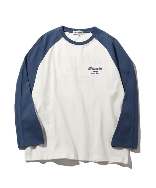 AIRWALK（エアウォーク）の「【AIRWALK/エアウォーク】アートワークデザイン ラグラン ロングスリーブTシャツ（Tシャツ/カットソー・メンズ・ホワイト×グリーン/ホワイト×ブラック/ホワイト×ブルー/ブラック×ホワイト・M/L/LL）」の9枚目の写真