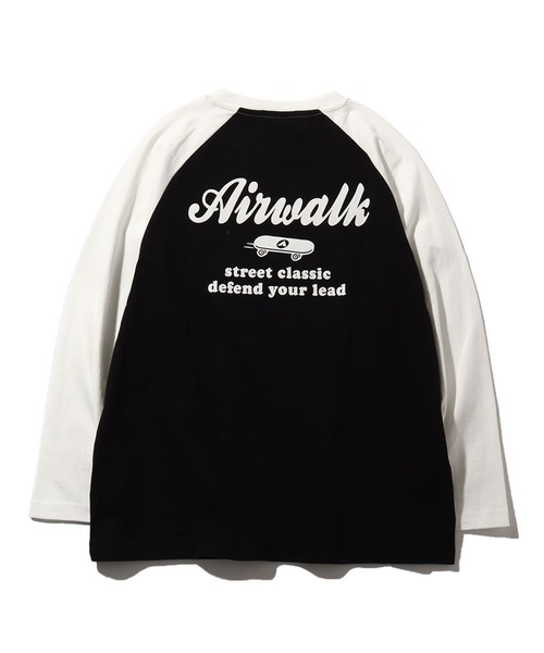 AIRWALK（エアウォーク）の「【AIRWALK/エアウォーク】アートワークデザイン ラグラン ロングスリーブTシャツ（Tシャツ/カットソー・メンズ・ホワイト×グリーン/ホワイト×ブラック/ホワイト×ブルー/ブラック×ホワイト・M/L/LL）」の8枚目の写真