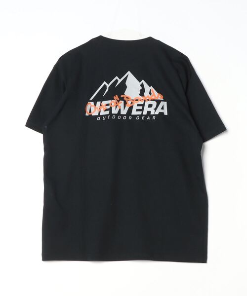 NEW ERA(ニューエラ)の「NEW ERA/ニューエラ 半袖Tシャツ バックプリント 吸汗速乾 14109973/14109974(Tシャツ/カットソー・メンズ・ブラック/ホワイト・XL/L/M)」の4枚目の写真