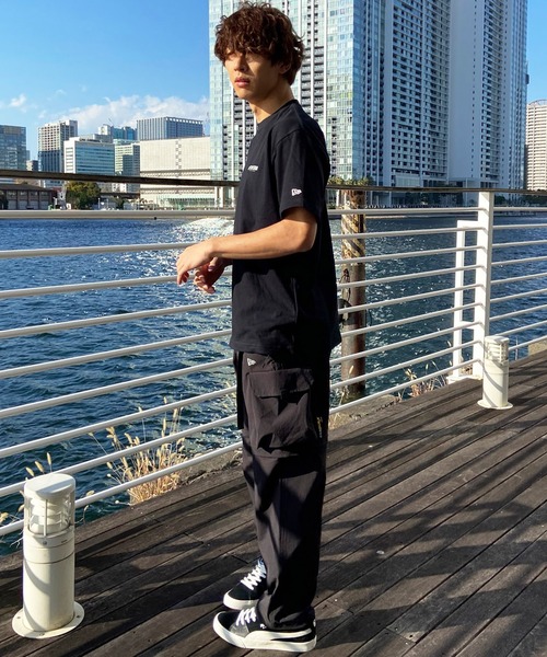 NEW ERA(ニューエラ)の「NEW ERA/ニューエラ 半袖Tシャツ バックプリント 吸汗速乾 14109973/14109974(Tシャツ/カットソー・メンズ・ブラック/ホワイト・XL/L/M)」の19枚目の写真