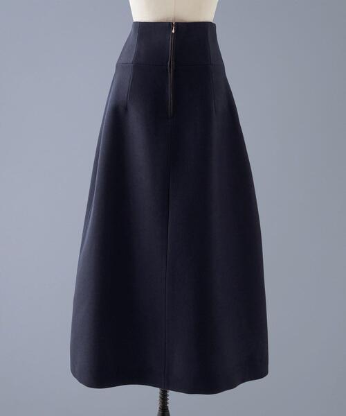 専用 ブラミンク バックジップトラペーズスカート BLAMINK（ブラミンク）の「バックジップトラぺーズスカート