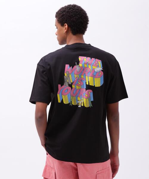AVIREX(アヴィレックス)の「CREWNECK T-SHIRT THE WORLD IS YOURS / クルーネック Tシャツ ザ ワールド イズ ユアーズ / AVIREX / アヴィレックス(Tシャツ/カットソー・メンズ・グレー/ブラック/ホワイト・MEDIUM/LARGE/X-LARGE/XX-LARGE)」の3枚目の写真