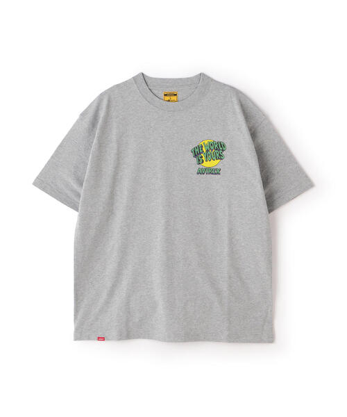 AVIREX（アヴィレックス）の「CREWNECK T-SHIRT THE WORLD IS YOURS / クルーネック Tシャツ ザ ワールド イズ ユアーズ / AVIREX / アヴィレックス（Tシャツ/カットソー・メンズ・グレー/ブラック/ホワイト・MEDIUM/LARGE/X-LARGE/XX-LARGE）」の16枚目の写真