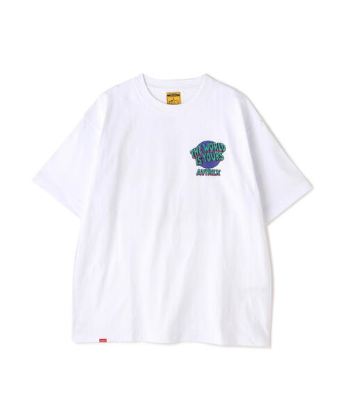 AVIREX（アヴィレックス）の「CREWNECK T-SHIRT THE WORLD IS YOURS / クルーネック Tシャツ ザ ワールド イズ ユアーズ / AVIREX / アヴィレックス（Tシャツ/カットソー・メンズ・グレー/ブラック/ホワイト・MEDIUM/LARGE/X-LARGE/XX-LARGE）」の22枚目の写真