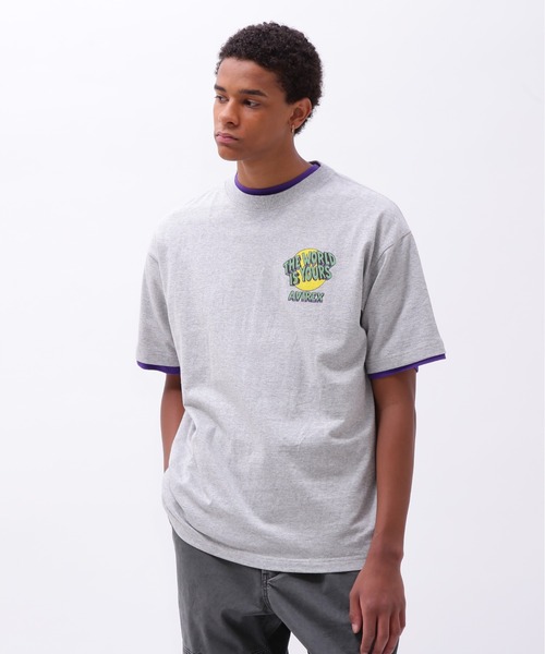 AVIREX（アヴィレックス）の「CREWNECK T-SHIRT THE WORLD IS YOURS / クルーネック Tシャツ ザ ワールド イズ ユアーズ / AVIREX / アヴィレックス（Tシャツ/カットソー・メンズ・グレー/ブラック/ホワイト・MEDIUM/LARGE/X-LARGE/XX-LARGE）」の8枚目の写真
