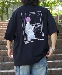 ILL'S | 25SS 新柄追加 イラストバックプリント / ワンポイント刺繍 ビッグシルエット半袖Tシャツ カットソー ユニセックス メンズ レディース【ILL'S】(Tシャツ/カットソー)
