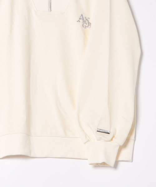 ANDGEEBEE（アンジービー）の「UNISEX ハーフZIPスウェット（スウェット・レディース・アイボリー/ブルー・FREE）」の19枚目の写真