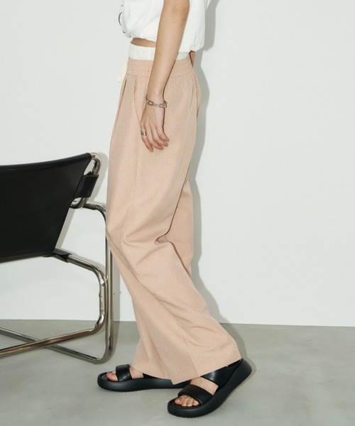 Auntie Rosa Holiday(アンティローザホリデー)の「ダブルウエストイージーパンツ / サイズ展開あり(その他パンツ・レディース・グレー/グリーン/ブラック/オレンジ・SMALL/MEDIUM)」の7枚目の写真