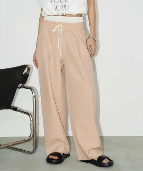 Auntie Rosa Holiday(アンティローザホリデー)の「ダブルウエストイージーパンツ / サイズ展開あり(その他パンツ・レディース・グレー/グリーン/ブラック/オレンジ・SMALL/MEDIUM)」の8枚目の写真