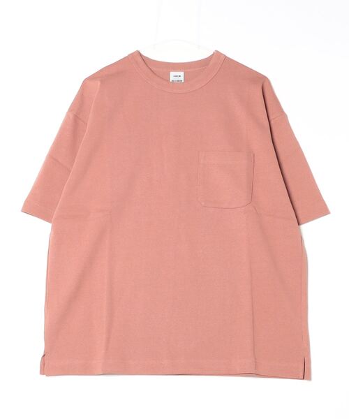 TIGORA（ティゴラ）の「ティゴラ TIGORA ヘビーウェイトオーバーサイズTシャツ（Tシャツ/カットソー・メンズ・ホワイト/サンドグレー/ピンク/ダークブルー/ブラック/ペールイエロー/ダークグリーン/チャコールグレー・S/M/L/LL/3L）」の8枚目の写真