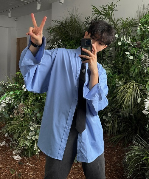 ASCLO(エジュクロ)の「ASCLO Megafit No Aging Shirt(シャツ/ブラウス・メンズ・ホワイト/スカイブルー/ブラック・FREE)」の3枚目の写真