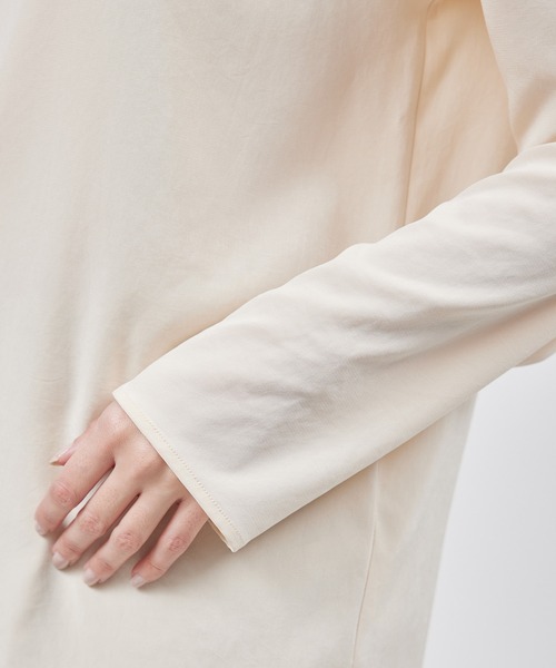 ROPE'（ロペ）の「シルクライクサテン長袖Tシャツ（Tシャツ/カットソー・レディース・ネイビー/ピンク系その他2・FREE）」の15枚目の写真