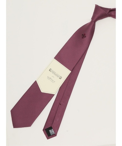 美品　LEONARDO TAZZARI ネクタイ 　茶色　紫　ストライプ　西陣織 スーティスト×LEONARDO TAZZARI 日本製 ネクタイ 8.0cm幅