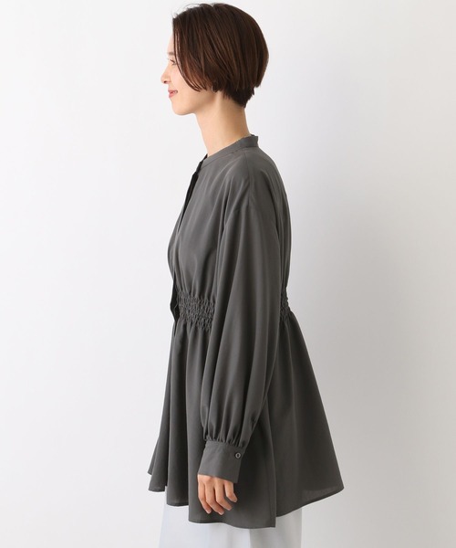 LEPSIM（レプシィム）の「ウエストシャーリングシャツ　104037（シャツ/ブラウス・レディース・ブルー/グレー/オフホワイト/ベージュ系その他・FREE）」の13枚目の写真