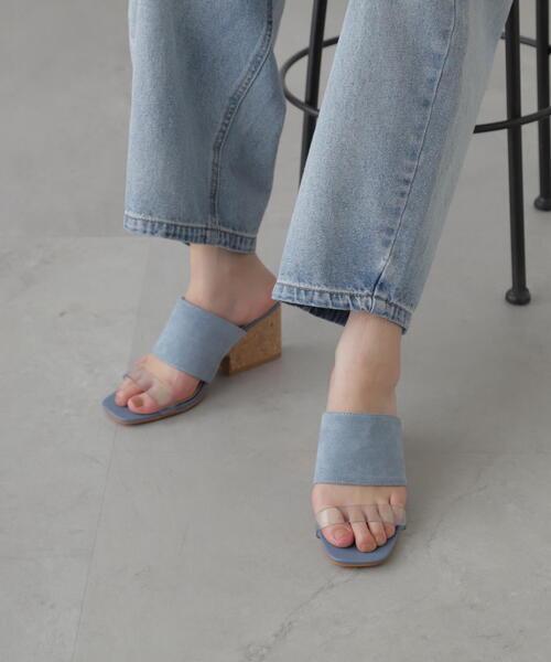 FREE'S MART(フリーズマート)の「◆コルクウェッジサンダル(サンダル・レディース・ブラック/グレー/ブルー・SMALL/MEDIUM)」の3枚目の写真